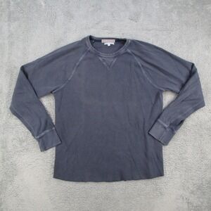 Wallace & Barnes J.Crew Mens XLT Thermal Waffle Knit Raglan Shirt Navy AD327